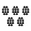 50Pcs Black Plastic Nut Caps Easy Install Playground Bolt Covers 5
