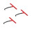 3Pcs Compact Red Motorcycle Exhaust Spring Puller Tool for Repair Use 7