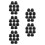 50Pcs Black Plastic Nut Caps Easy Install Playground Bolt Covers 8