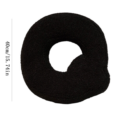 Alphabet Pillow Black Soft Plush 26 Letters 2