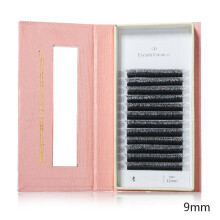 (Black, 9mm) Curl False Eyelashes With Glue Easy to Fit Eye Shape Fake Eyelashes Suitable for Parties,Parties, Birthdays and Other Pl