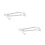 2Pcs Lightweight Stainless Steel Flashlight Belt Clips Portable Clips 6