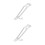 2Pcs Lightweight Stainless Steel Flashlight Belt Clips Portable Clips 9