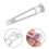 2Pcs Lightweight Stainless Steel Flashlight Belt Clips Portable Clips 10