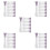 50Pcs Double-End Silicone Mask Applicator Brush Multi-Color Reusable 9
