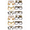 12Pcs 2024 New Year Glasses Decorative Frames for Parties 7