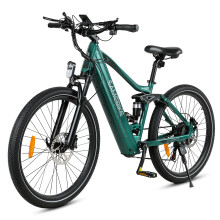 SAMEBIKE 26'' E-Bike 48V14Ah Full Suspension,green