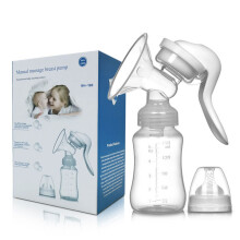 Tire-lait manuel léger et compact, à aspiration réglable et poignée ergonomique, en silicone, réutilisable, sans BPA, anti-reflux et écologique.