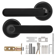 Smart Door Handle With Electronic Door Lock Fingerprint Unlock APP Control Keyless Door Knob Auto Lock Low Battery Reminder Long Battery Life Remote