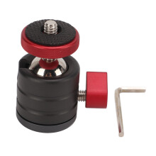 Swivel And Tilt Design Ball Head For Smartphone Monitor Tripods Universal Mount Lightweight Aluminum Alloy360Degree Rotation Anti Scratch Pad