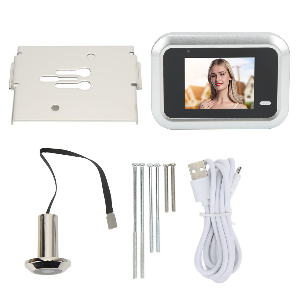 Night Vision Digital Doorbell Lcd Screen Electronic Peephole Battery Powered Clear Image Wide Viewing Angle120degree Eye24hours Monitoring 9049227029396