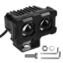 Fari anteriori a LED ad alta potenza per motocicletta, robusto alloggiamento in alluminio, efficiente dissipazione del calore, antiurto, antiruggine,
