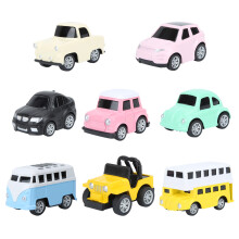 Mini-Schulbus-Spielzeug, leicht zu transportieren, mit Rückziehmechanismus, realistischen Details, Rollenspielspaß, sicher und robust, fördert die