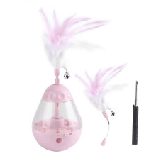Slow Feeder Cat Toy, Food Dispenser Interactive Toy Tumbler Design Mouse Shape Durable Non Toxic Safe Material Boredom Relief Stimulates Thinking For