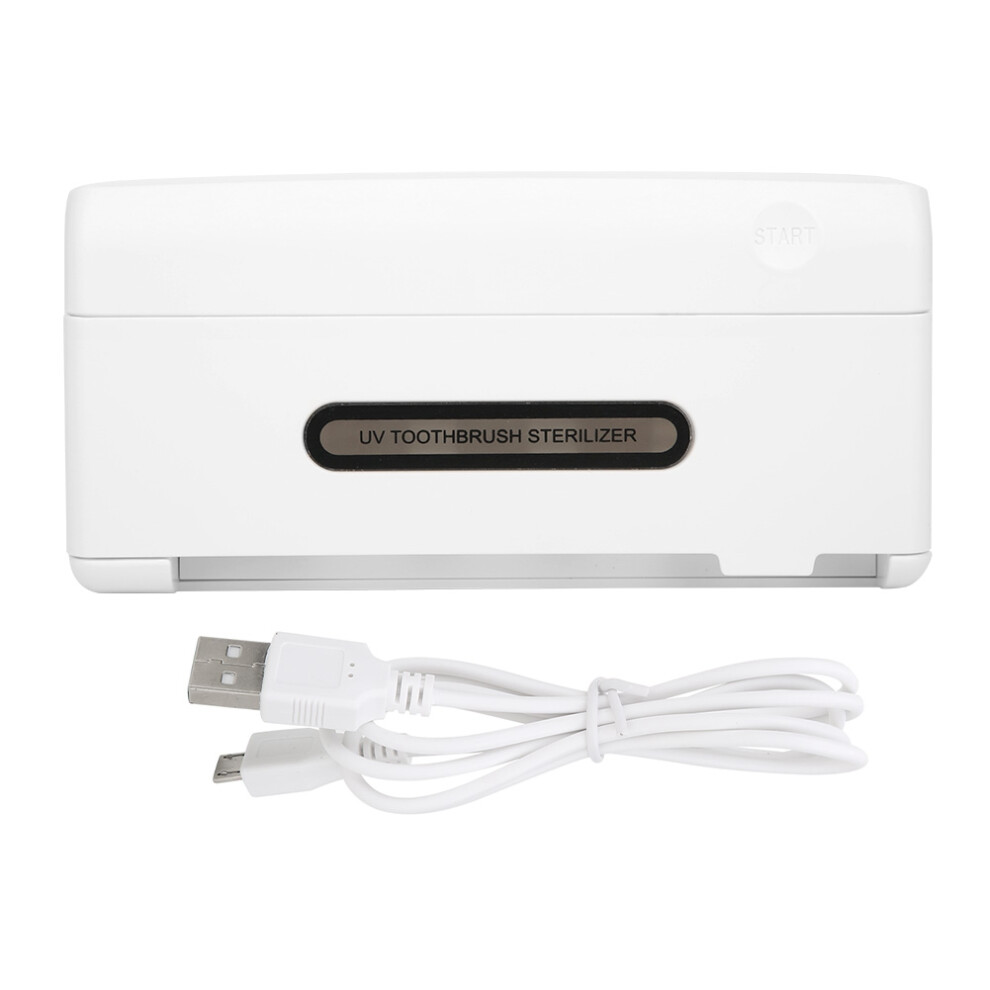 Uv Toothbrush Sanitizer Box With Durable Uv Light Bulbs Featuring360germicidal Coverage And Battery Operated Design Wall Mounted Compatible Uv 9014198333049