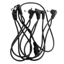 Cavo a catena leggero per pedali effetto chitarra, design salvaspazio, cavo anti-ronzio, compatibile con più pedali, connettore di diametro standard