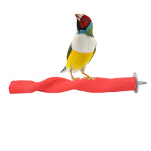Parrot Perching Pole, Natural Wood Bird Stand With Quartz Sand Texture, Bird Toy For Foot Exercise And Claw Trimming, Easy Installation Secure Fit