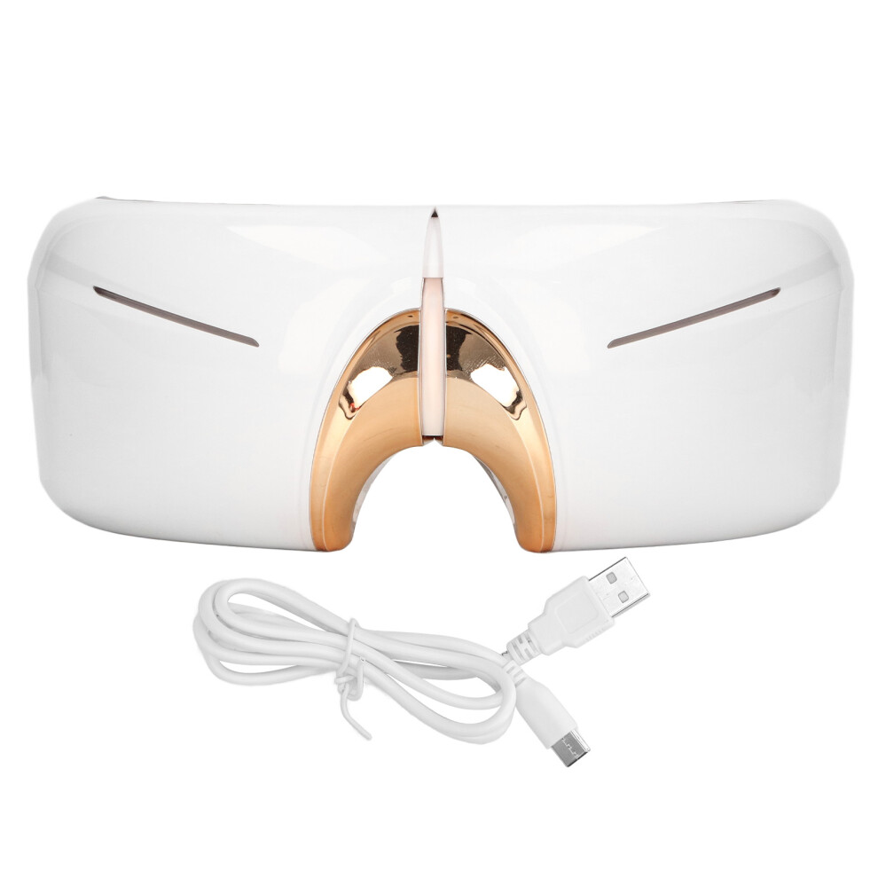 Wireless Heated Eye Massager with Enhanced Relaxation Modes, Migraine Relief and Bluetooth Connectivity, Foldable Design for Home or Travel Use