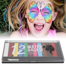 Colori per viso e corpo per bambini, 12 tonalità, solubili in acqua, 36g, trucco cosplay