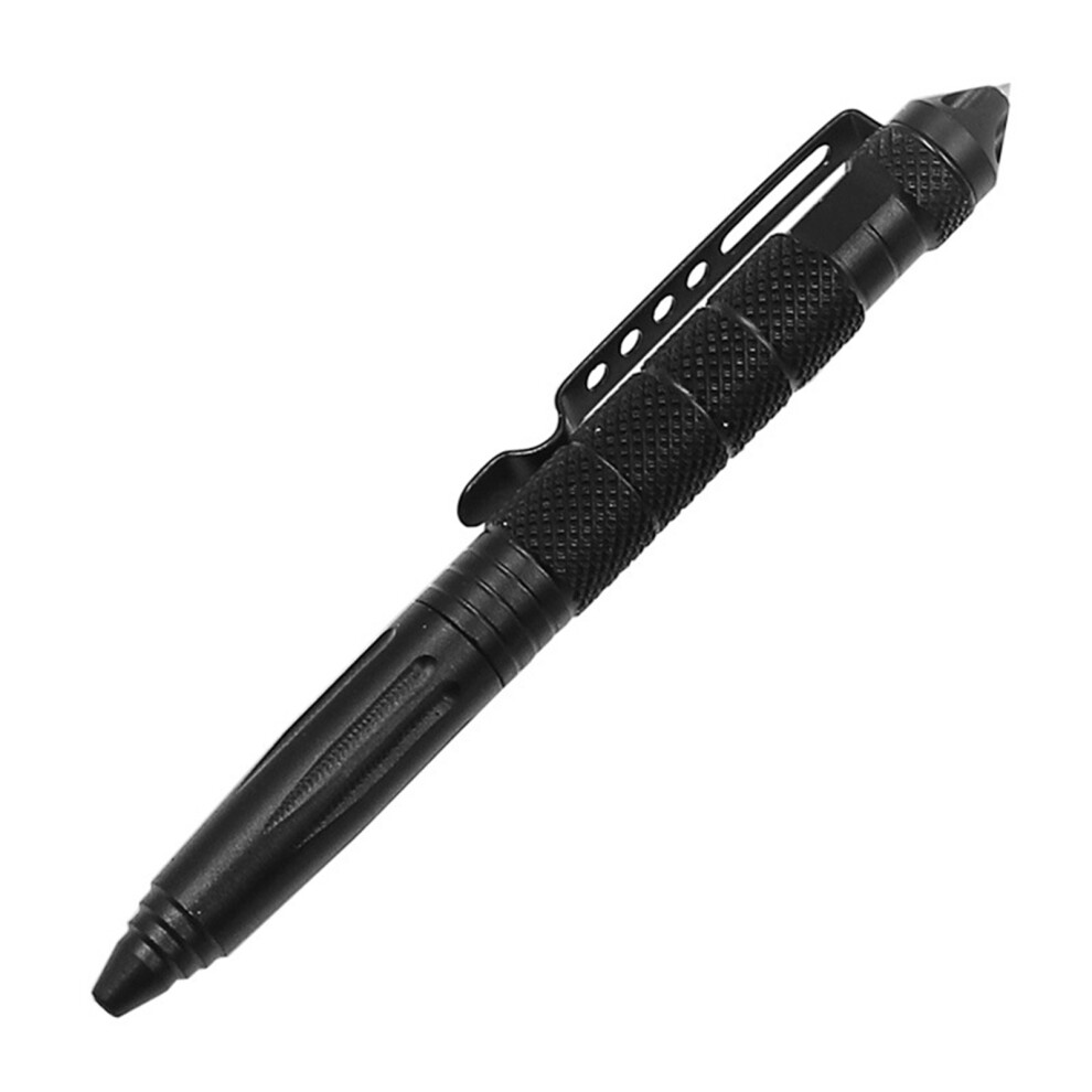 Anti Skid Design Tactical Pen Emergency Escape Tool, Multifunctional Survival Tool With Glass Breaker Aircraft Aluminum Ballpoint Tip Durable Pocket 9049227863778