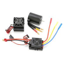 Controlador eletrônico de velocidade (ESC) brushless à prova d'água para carros RC 1/10 com corte de baixa tensão, resposta do acelerador