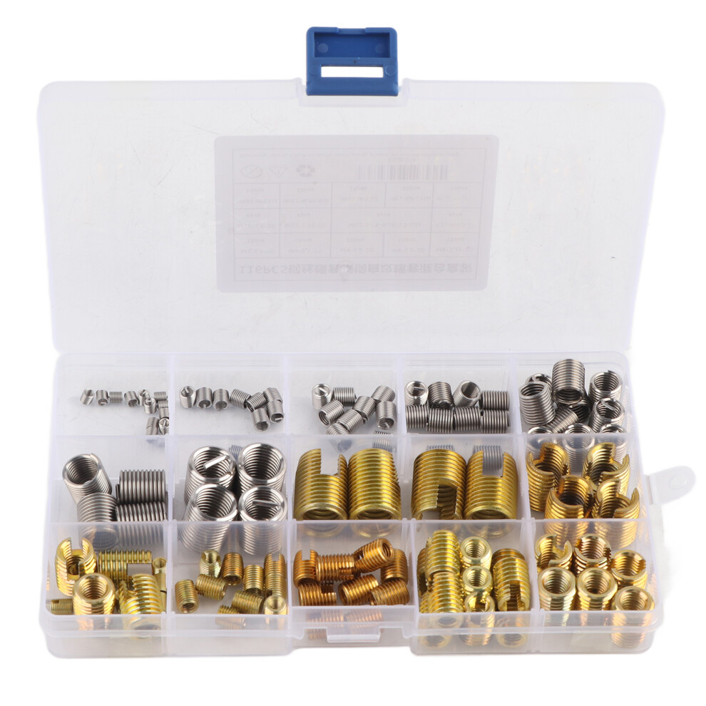 Thread Reinforce Repair Tool Self Tapping Thread Inserts Stainless Steel Strong Pull Resistance Vibration Resistance Reusable Thread Inserts Thread 9049227865093