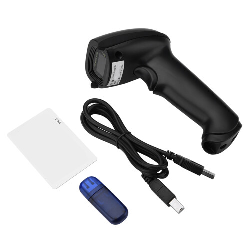 Durable Wireless Barcode Scanner Plug And Play2D Barcode Reader With Two Scanning Mode No Drivers Required Reads Barcodes On Various Media Worry