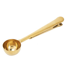 Multifunction Sealing Bag Clip Coffee Scoop Clip Stainless Steel Ground Coffee Measuring Spoon Perfect Coffee Measurements Innovative Design Food
