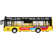 Yellow School Bus Toy For Kids Die Cast Vehicles Large Alloy Pull Back Play Bus With Lights And Sounds, Realistic Workmanship Non Toxic Lead Free