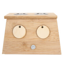 Adjustable Hole Diameter Moxibustion Box Bamboo Material Good Insulation Ability Two Holes Design Effective Pain Relief Portable And Flexible Safety