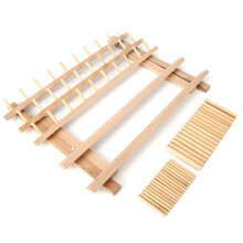 Hair Separator for Braiding Foldable Splinter Free Braider Rack with Premium Beech Wood Build for Multi Use Thread and Hair Accessory Organization