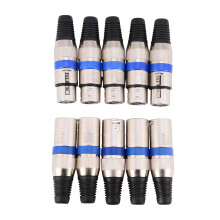 Fiches XLR pour câble de microphone, construction métallique de haute qualité, prise pour équipement de mixage audio DMX, connecteur moulé