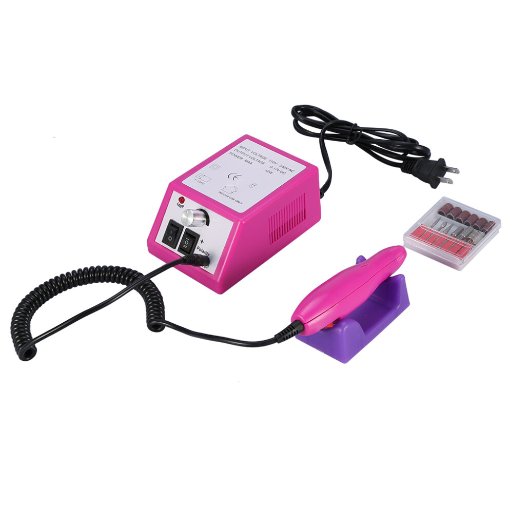 Adjustable Speed Nail Drill Machine Electric Nail File for Acrylic Nails Low Noise and Vibration Reverse Operation Polishing Grinding Tool for