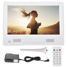 Porta-retratos digital com tela IPS HD, conectividade Wi-Fi, brilho ajustável, controle remoto, entrada USB, reprodutor de vídeo, tela sensível ao