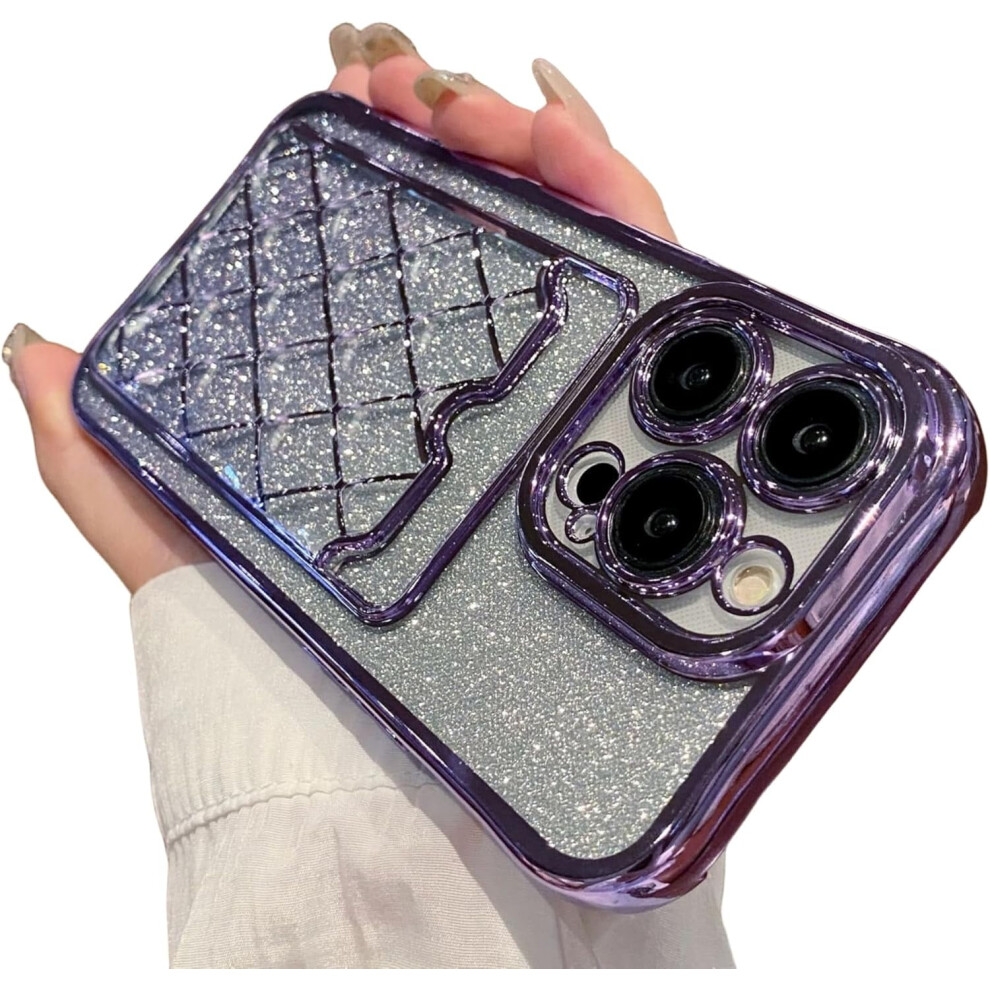 Electroplated Iphone 15/14/13 Pro Max Case 2 Purple 9165521133475