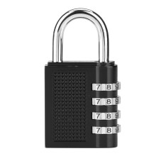 Sturdy Construction Waterproof Anti Rust4Digit Combination Lock Resettable Combination High Security Durable Material Easy Operation Outdoor Use