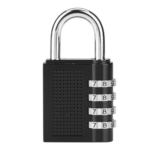 Sturdy Construction Waterproof Anti Rust4Digit Combination Lock Resettable Combination High Security Durable Material Easy Operation Outdoor Use