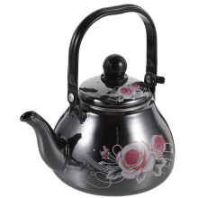 Stovetop Tea Kettle Enamel Heat Resistance Retro Tea Lovers Office Use 1 Piece