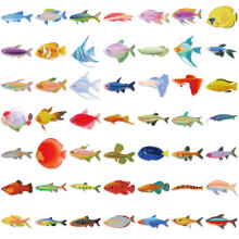 50 Sheets Sea Sticker Aesthetic Sticker Fish Decal Gift Sticker Fish Sticker Decorative Sticker Oceans Sticker