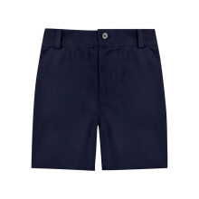 Youth Boys Golf Shorts Stretch School Uniform Clothes Kids Flat Front Dress Chino Twill Casual Shorts Pockets Navy 9-10 Years