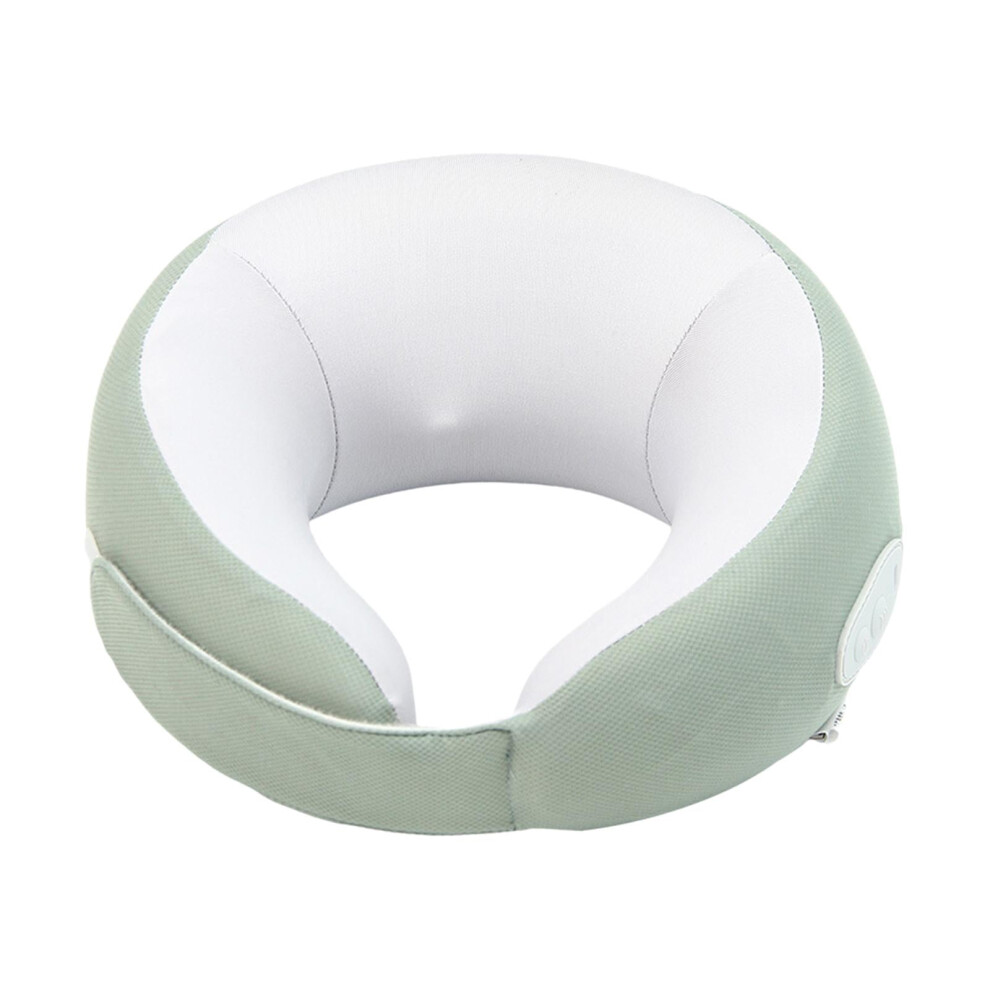 Green/Gray Neck Massage Pillow Cervical Massage Cordless Relaxation With Heat Kneading Gift