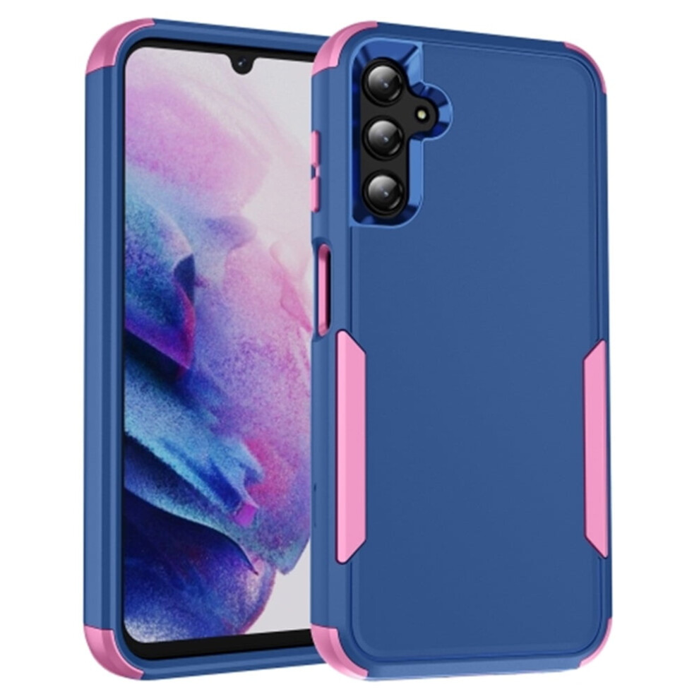 Heavy Duty 3-Layer Bumper Case Compatible With Samsung Galaxy A14 4G/5G 6.6", Shockproof & Dropproof, + Blue/Pink 9558633064834