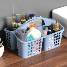 Portable Plastic Shower Caddy Bathroom Organizer Basket for Bathroom Dormitory Hanging Toiletry Storage Basket with Handle