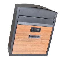 Metal Mailbox Weatherproof Outdoor with Password Lock for Home Office Porch Garden Decoration