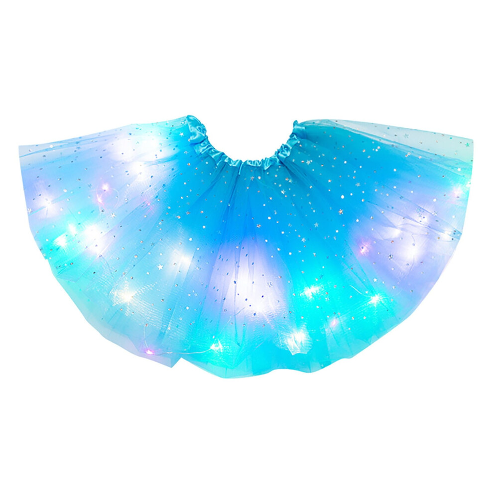 Light Women's Led Tutu Skirts Layered Ballet Dance Tulle Skirt Up Skirts For Party Costume