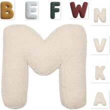 Monogram Letter Pillow – Soft Plush Alphabet Decorative Cushion for Living Room, Sofa, Bed, Car (A-1)