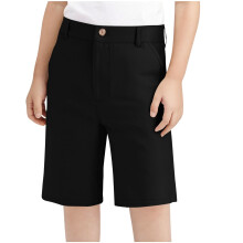 Boys School Uniform Golf Shorts Pull On Preppy Shorts Kids Clothes with Pockets Black 9-10 Years
