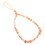 2Pcs Versatile Orange Mobile Phone Chain Lanyard Key Holder Decor 2