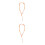 2Pcs Versatile Orange Mobile Phone Chain Lanyard Key Holder Decor 4