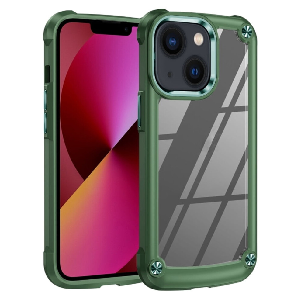 Iphone 14 6.1 Inch Case Four-Corner Airbag Green 9152228958746